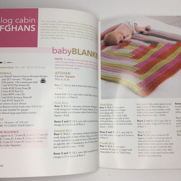 Leisure Arts Vanna's Choice Book Color It Beautiful Afghans 15 Colorful Throws - Picture 4 of 11